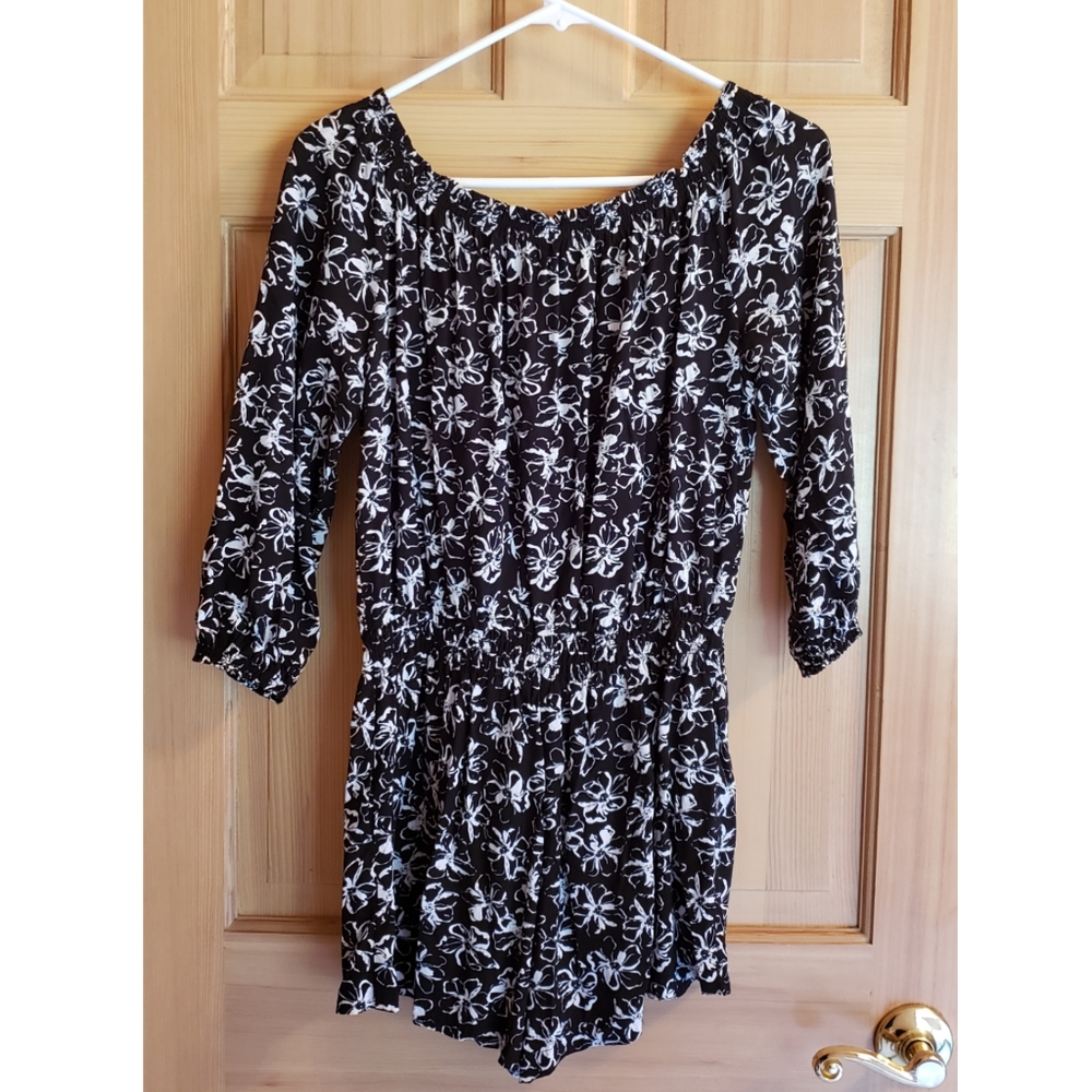 BANANA REPUBLIC FACTORY Romper Small Black/White